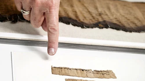 The rare document is preserved in the Israel Antiquities Authority's Dead Sea Scrolls lab. Credit: Shai Halevi, courtesy the IAA.