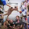 People take cover in a shelter in central Israel as air-raid sirens warn of incoming missile fire from Iran, March 4. 2026. Photo by Chen Leopold/Flash90.