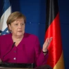 German Chancellor Angela Merkel during a joint press conference with Israeli Prime Minister Benjamin Netanyahu at the King David Hotel in Jerusalem on Oct. 4, 2018. Photo by Hadas Parush/Flash90.