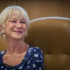 British actress Helen Miren meets with Jerusalem Mayor Nir Barkat at City Hall, June 22, 2016. Photo by Hadas Parush/Flash90.