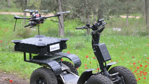 The EZRaider stand-up all-terrain vehicle. Photo by Ido Zimet.