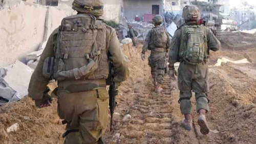 Israel Defense Forces troops operate in the Gaza Strip, Feb. 12, 2024. Credit: IDF.