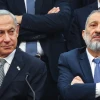 Israeli Prime Minister Benjamin Netanyahu and Shas Chairman Aryeh Deri attend a Shas Party faction meeting at the Knesset, Jan. 23, 2023. Photo by Yonatan Sindel/Flash90.