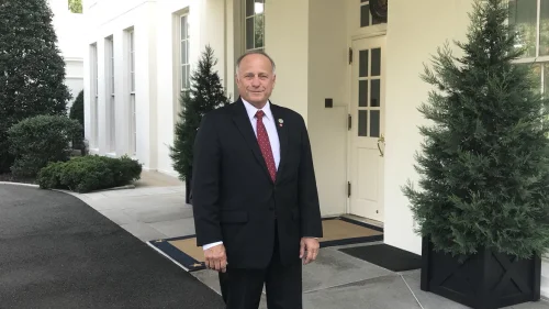 Rep. Steve King (R-Iowa) outside the White House, October 2018. Credit: Steve King via Twitter.