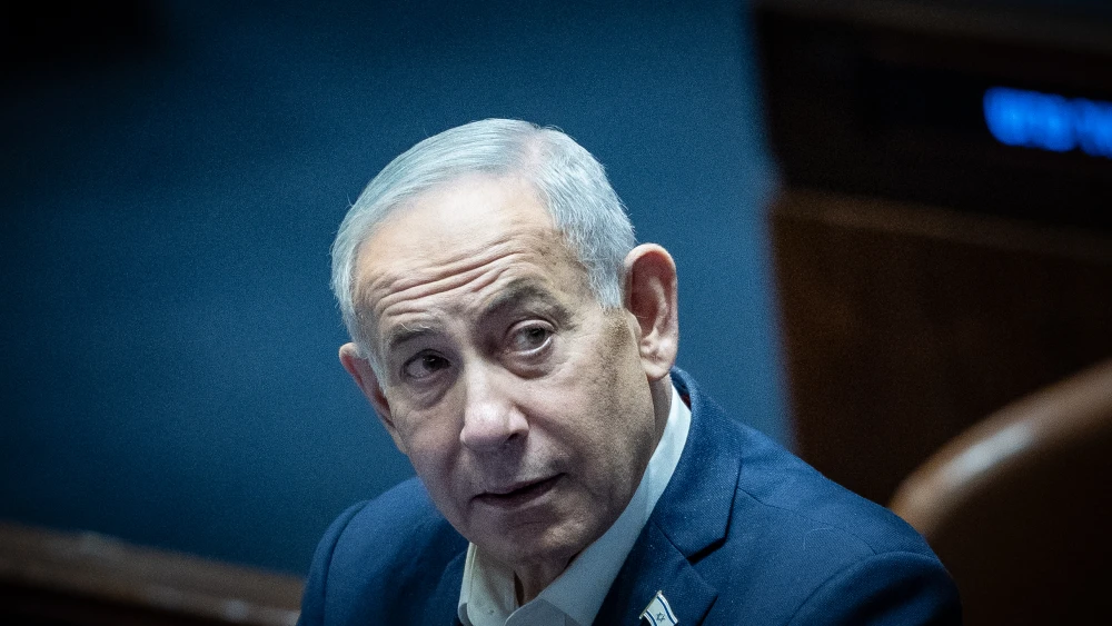 Israeli Prime Minister Benjamin Netanyahu attends a vote at the plenum hall of the Knesset, the Israeli parliament in Jerusalem, on July 16, 2026. Photo by Yonatan Sindel/Flash90.