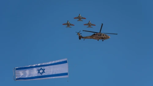 An Israel Air Force graduation ceremony at the Hatzerim Air Base in the Negev desert, June 27, 2019. Photo by Mila Aviv/Flash90.