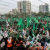 Thousands of Palestinians attend a rally in Gaza City celebrating the 31st anniversary of Hamas on Dec. 16, 2018. Credit: Abed Rahim Khatib/Flash90.