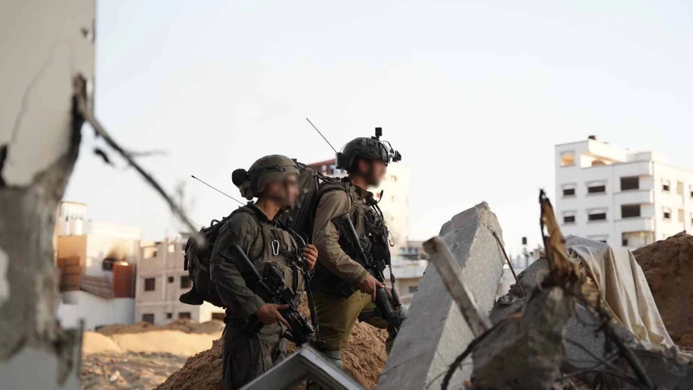 Israeli troops operating in the Hamas-ruled Gaza Strip, Dec. 9, 2023. Credit: IDF.