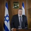 Israeli Attorney General Avichai Mandelblit holds a press conference at the Justice Ministry of Justice in Jerusalem, announcing his decision that Prime Minister Benjamin Netanyahu will stand trial. Nov. 21, 2019. Photo by Hadas Parush/Flash90.