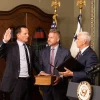Richard Grenell being sworn in as U.S. Ambassador to Germany by U.S. Vice President Mike Pence. Credit: U.S. Embassy in Berlin.