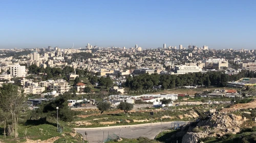 A view of the mostly empty Givat Hamatos neighborhood of Jerusalem, just minutes from the city's center. Photo by Josh Hasten.