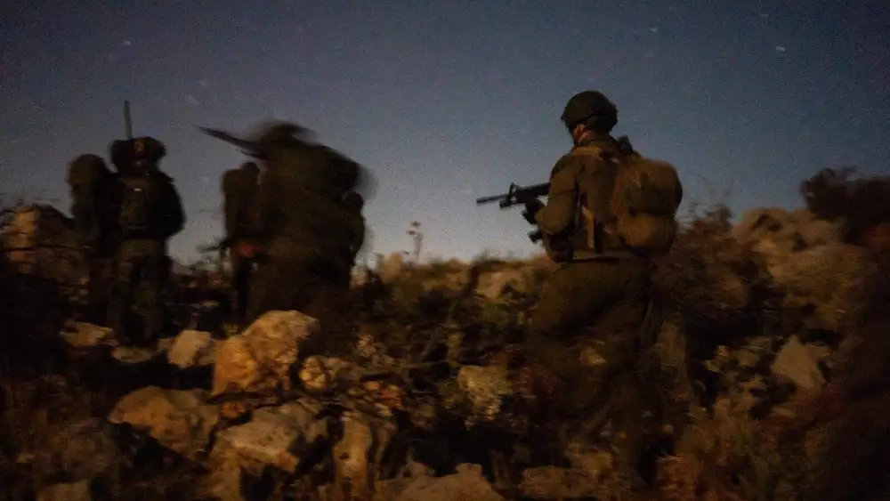 IDF soldiers operate in the Mount Dov area of southern Lebanon on September 3, 2025. Credit: IDF.