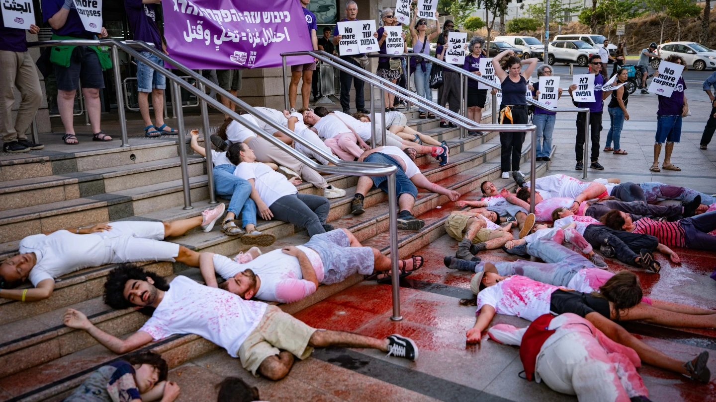 Anti-war activists storm offices of Israeli finance minister's party