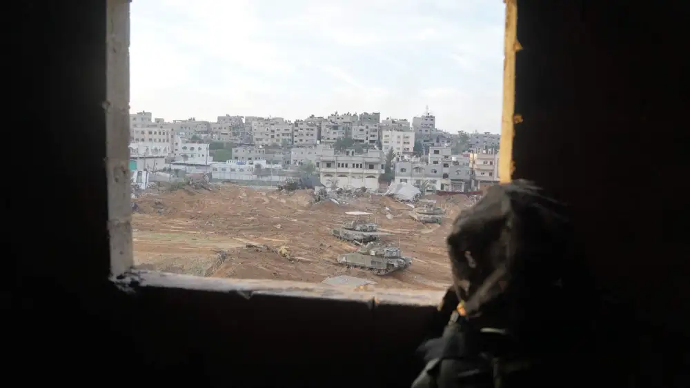 Israeli troops operating in the Hamas-ruled Gaza Strip, Dec. 19, 2023. Credit: IDF.