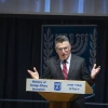 Israeli Foreign Minister Gideon Sa’ar speaks during a signing ceremony for an agreement establishing the future permanent campus of the United States Embassy in Jerusalem, at the Ministry of Foreign Affairs in Jerusalem, July 1, 2026. Photo by Chaim Goldberg/Flash90.