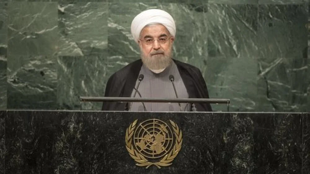 Iranian President Hassan Rouhani addresses the 71st United Nations General Assembly in New York City, Sept. 22, 2016. Credit: UN Photo/Cia Pak.