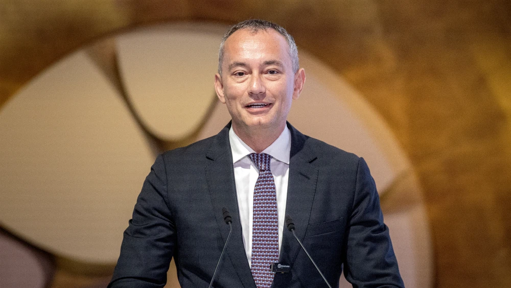 Nickolay Mladenov, high representative for Gaza under the U.S.-backed Board of Peace tasked with implementing the October 2025 ceasefire plan, speaks at the Hili Forum 2026 in Abu Dhabi, United Arab Emirates, on Sept. 7, 2026. Photo by Fadel Senna/AFP via Getty Images.