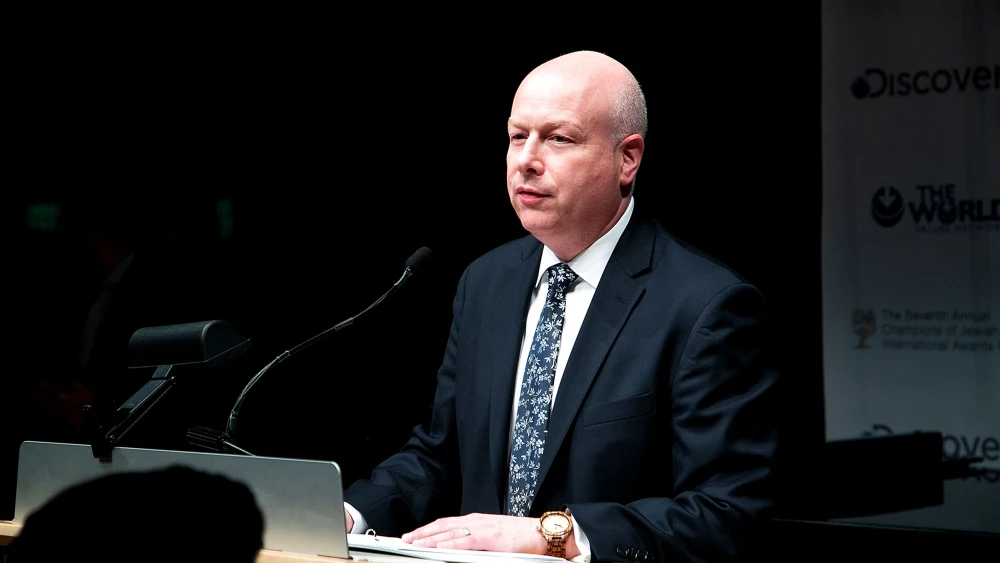 Jason Greenblatt at the Seventh Annual Champions of Jewish Values International Awards Gala at Carnegie Hall in New York City on March 28, 2019. Credit: SD Mack/Shutterstock.