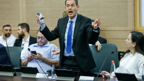 MK Moshe Saada attends a Constitution Committee meeting at the Knesset in Jerusalem, March 13, 2023. Photo by Erik Marmor/Flash90.