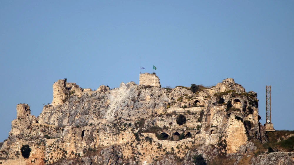 An Israeli flag flies over the medieval Beaufort Castle in Southern Lebanon, May 31, 2026. Photo by AFP via Getty Images.
