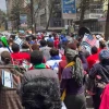 Hundreds of Christians march in support of Israel in Nairobi, the capital of Kenya, days after the Hamas-led terrorist attacks on Oct. 7, 2025. Credit: Courtesy of Svein Kristiansen/Africa Israel Initiative.