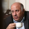 Portrait of Fatah member Jibril Rajoub in Jerusalem