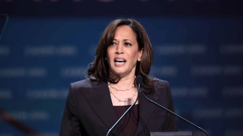 Kamala Harris speaks at a function in California in 2019. Photo by Gage Skidmore/Flickr.