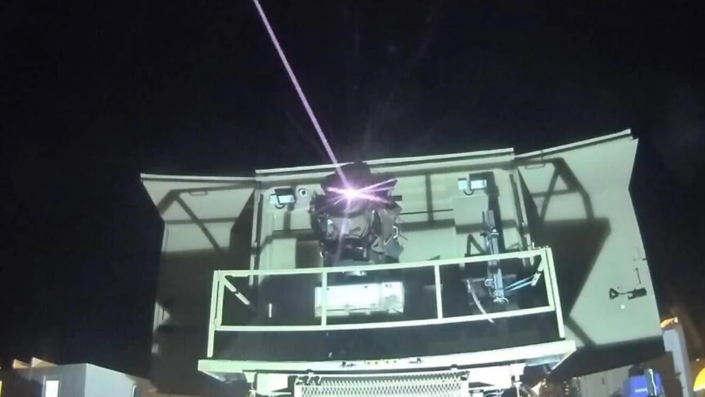 El sistema Iron Beam en acción. Foto de Ariel Hermoni/Ministerio de Defensa.