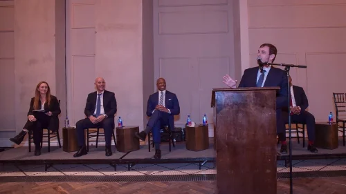 Consul General of Israel in New York Asaf Zamir launches new NYC-Israel Chamber of Commerce. Source: Israel in New York/Twitter.