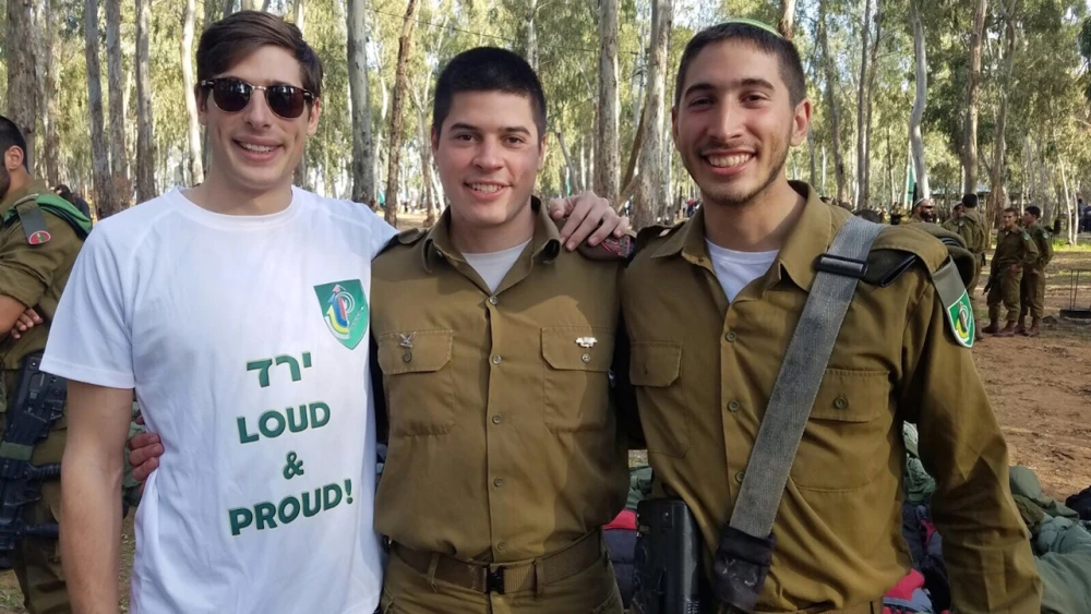 From left: Brothers Adam, Eitan and Yered Stufflebeam have all served as lone soldiers in the Israel Defense Forces. Credit: Courtesy of the Stufflebeam family.