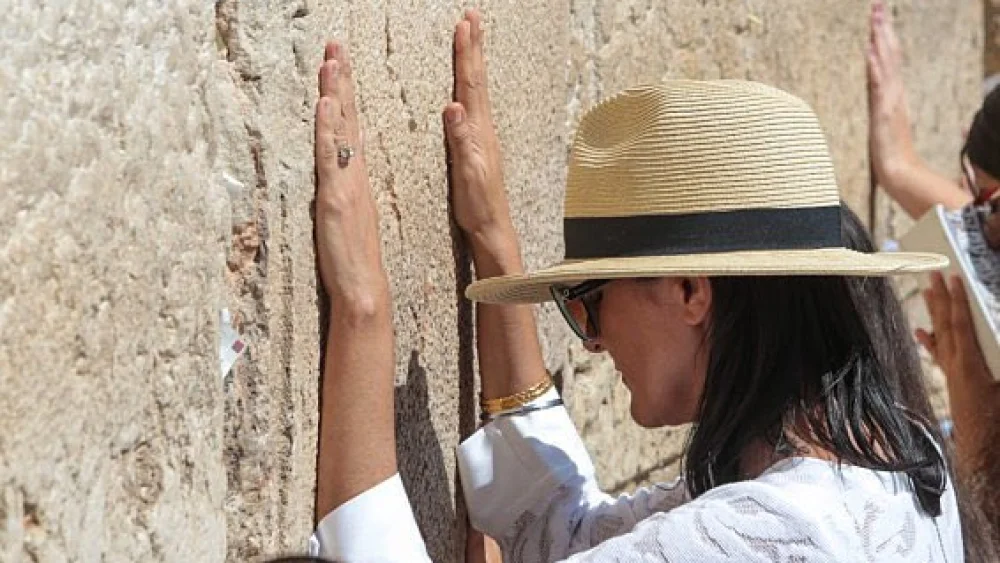 Former U.S. Ambassador to the United Nations Nikki Haley at the Western Wall in Jerusalem on June 26, 2019. Credit: Nikki Haley/Twitter.