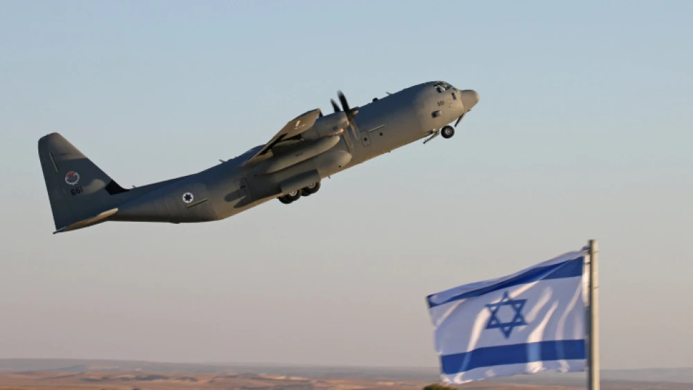An Israel Air Force Lockheed Martin C-130J Super Hercules, June 25, 2015. Photo by Ofer Zidon/Flash90.