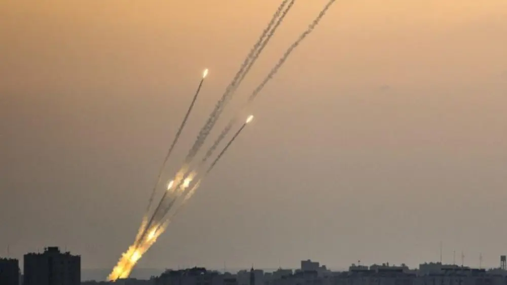 Rockets fired from the Gaza Strip on July 14, 2018. Source: IDF Spokesperson's Unit.