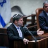 Religious Zionism Party head Bezalel Smotrich speaks at the Knesset ceremony marking the 27th anniversary of the assassination of Prime Minister Yitzhak Rabin, Nov. 6, 2022. Photo by Noam Revkin Fenton/Flash90.