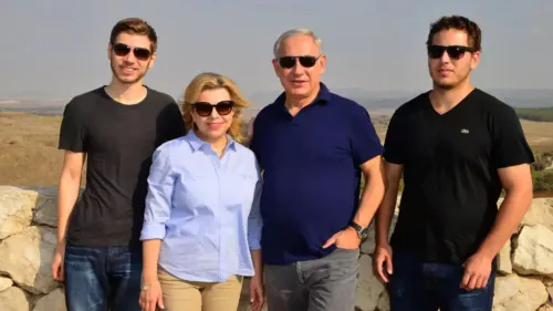 The Netanyahu family in 2016. Photo by Kobi Gideon/GPO.
