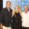 Sylvan Adams (right) hosts an event for Make-A-Wish Israel at his Tel Aviv home with organization co-founders Denise and Avi Bar-Aharon. Credit: @lans production, Aug. 27, 2025.