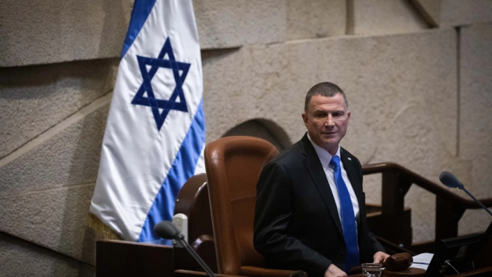 Knesset Speaker Yuli Edelstein during a vote on a bill to dissolve the Israeli parliament in Jerusalem on Dec. 11, 2019. Photo by Hadas Parush/Flash90.