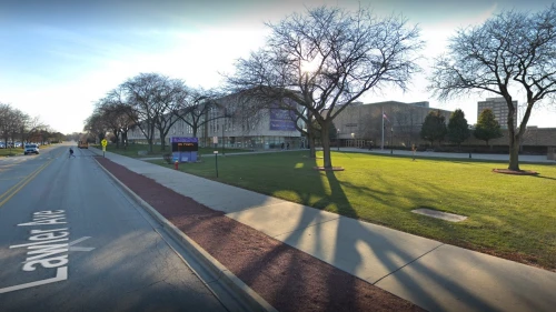 Niles North High School in Skokie, Ill. Credit: Google Maps Screenshot.