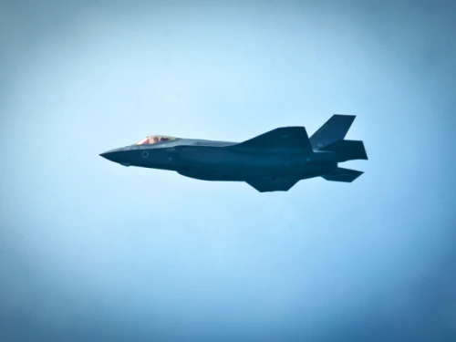 An Israeli F-35I “Adir” stealth fighter jet. May 2, 2017. Photo by Moshe Shai/Flash90.