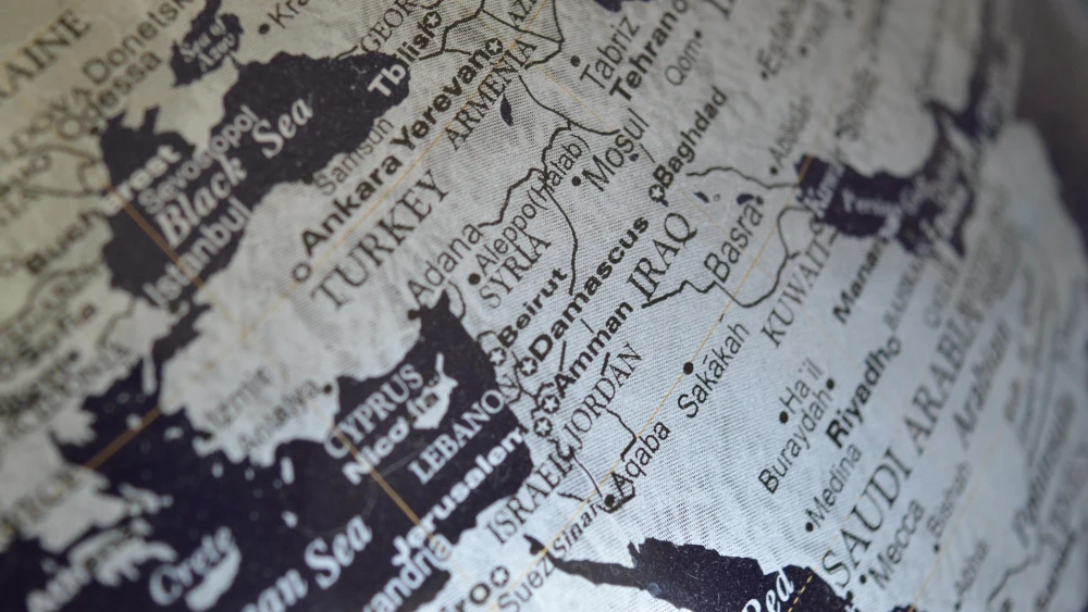 Map of the Middle East. Credit: Erika Wittlieb/Pixabay.