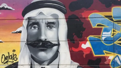 Graffiti in Daliat el-Carmel. Photo by Diana Bletter.