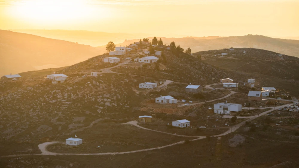 The Givat Tkuma neighborhood near the Israeli community of Yitzhar in Samaria, Jan. 27, 2020. Photo by Sraya Diamant/Flash90.