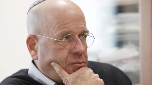 Israeli author Avraham Burg during an interview held on Dec. 17, 2013. Credit: Miriam Alster/Flash9.0