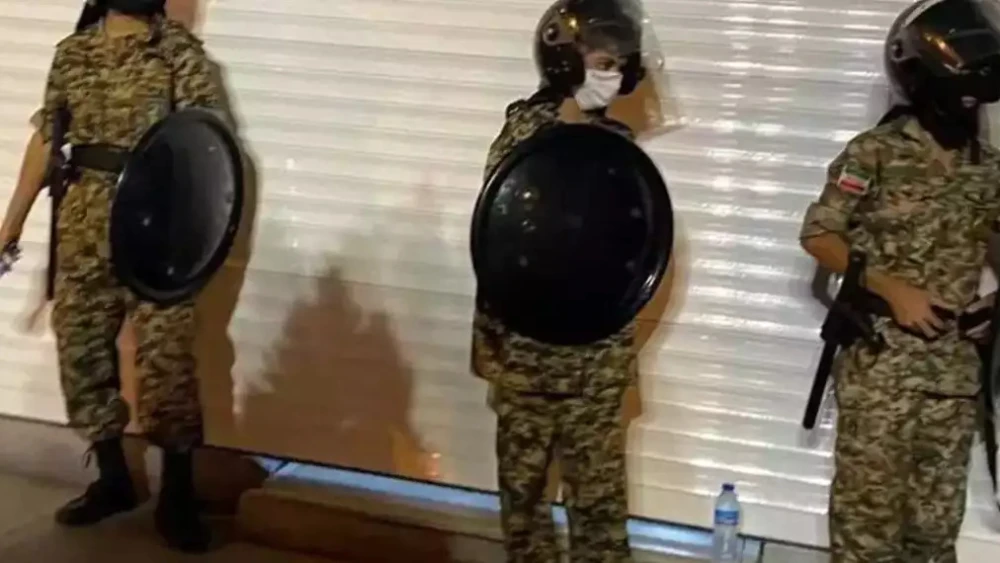 Minors serving in the Basij forces of the Islamic Revolutionary Guard Corps. Credit: Iran International.