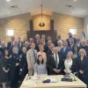 Sen. Ted Cruz (R-Texas) attends the rededication ceremony at Congregation Beth Israel in Colleyville, Texas, on April 10, 2022, four months after a hostage standoff there. Source: Twitter.