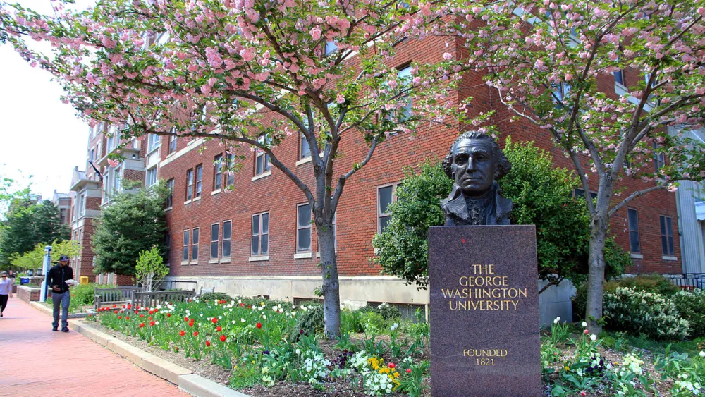 The campus of George Washington University. Credit: Wikimedia Commons.