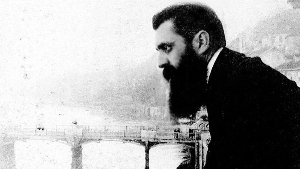 Theodor Herzl in Basel, Switzerland