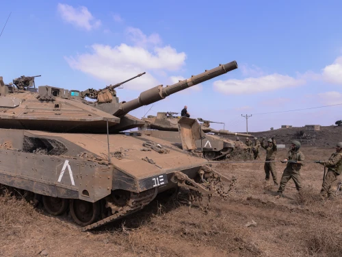 Israel Defense Forces’ soldiers with the Gideon Brigade combat-team training with Merkava 4 tanks. Credit: IDF Spokespersons Unit.