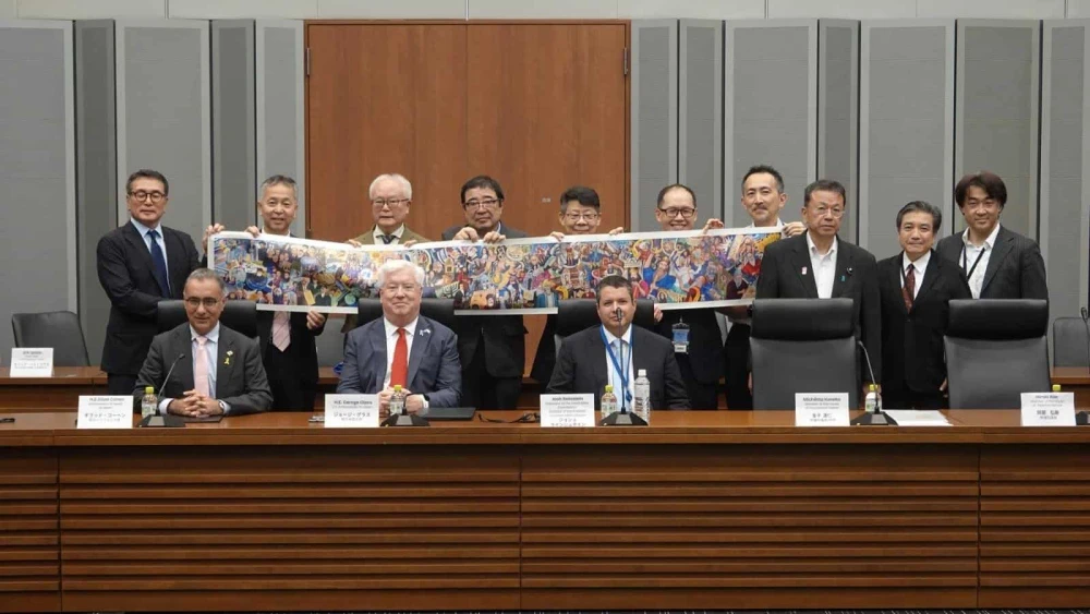 Members of the Japanese Israeli Allies Caucus meet in Tokyo on Tuesday. Credit: Israel Allies Foundation, September 16, 2025