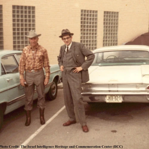 James Angleton (right). Photo by the Israel Intelligence Heritage and Commemoration Center.